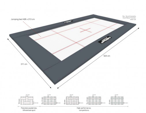 Батут для фристайла Eurotramps Ground