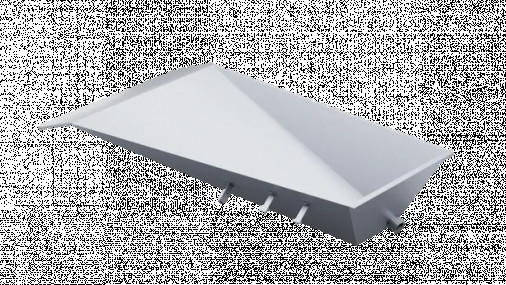 Короб для упора шеста с закругленными углами