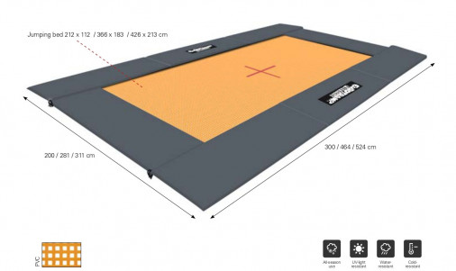 Батут для фристайла Eurotramps Ground