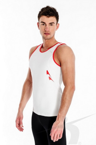 Майка для соревнований мужская белая