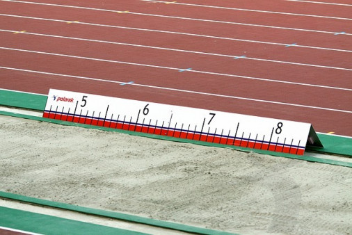 Линейка для измерения длины прыжка из алюминия LD-S283