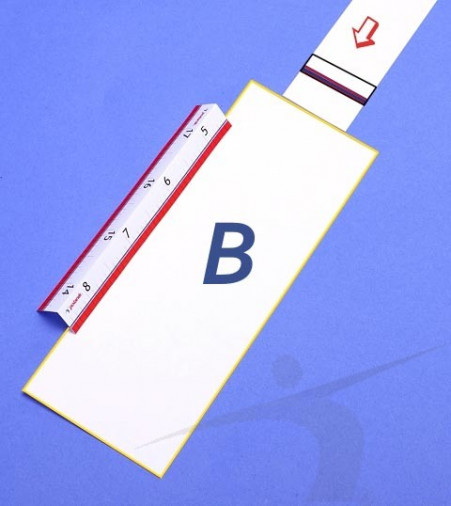 Линейка для измерения длины прыжка LU-S283