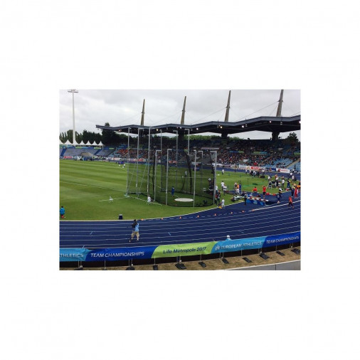 Защитная клетка для сектора метания диска и молота алюминиевая с анкерами