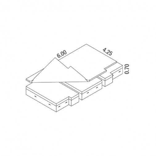 Зона приземления для прыжков в высоту соревновательная CHALLENGER Comfort plus