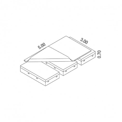 Зона приземления для прыжков в высоту CLUB MODULAR