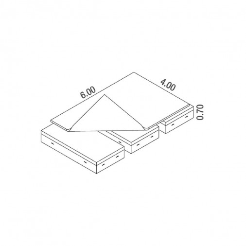 Зона приземления для прыжков в высоту соревновательная International