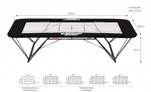 Батут для фристайла ULTIMATE 