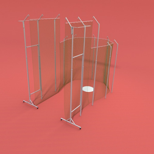 Защитная клетка для сектора метания молота Nordic Sport стальная