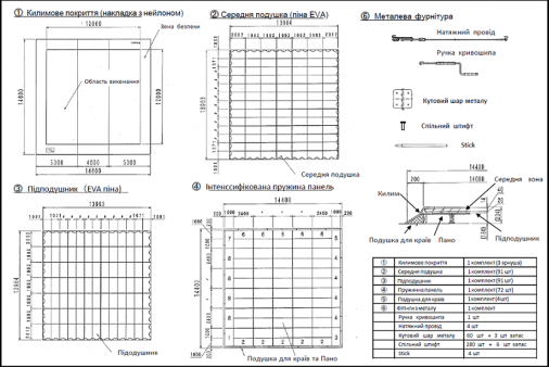 Помост для вольных упражнений