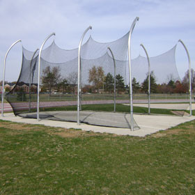 Защитная клетка для сектора метания диска 572-1200R