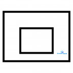 Баскетбольный щит 120x90 см