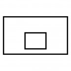 Баскетбольный щит деревянный 180x105 см Баскетбольный щит деревянный 180x105 см